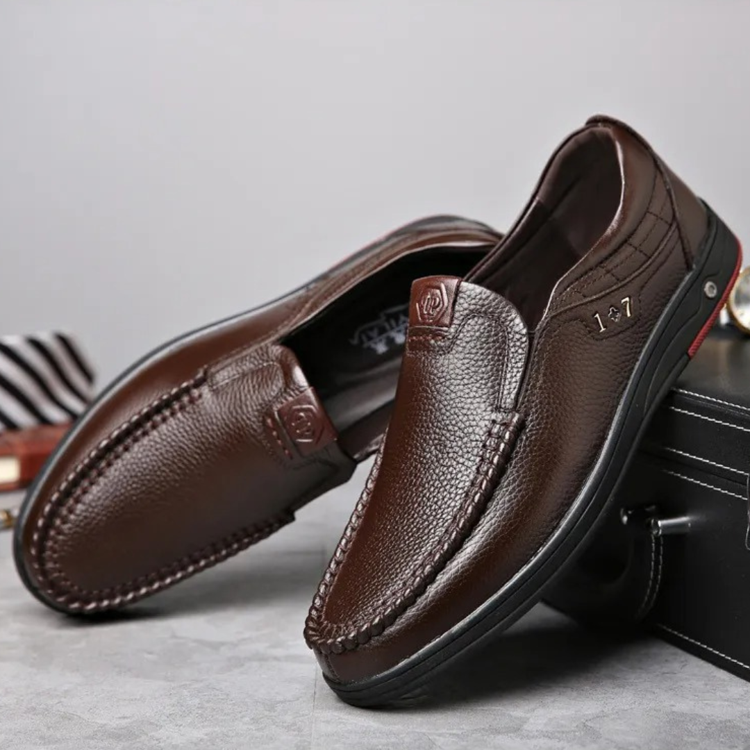 Cláudio® - Mocassins Ortopédicos em Couro ⏐ Edição Premium