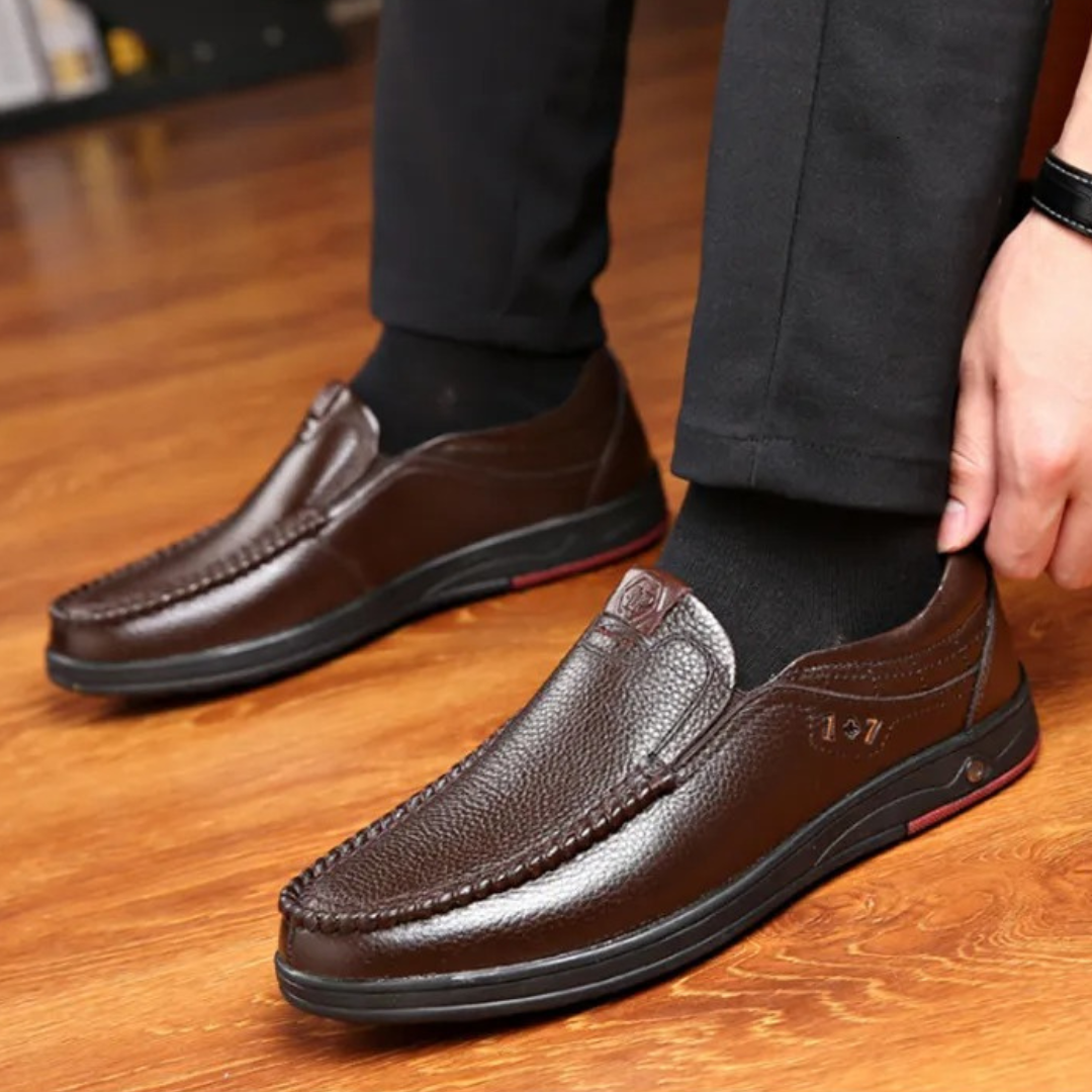 Cláudio® - Mocassins Ortopédicos em Couro ⏐ Edição Premium