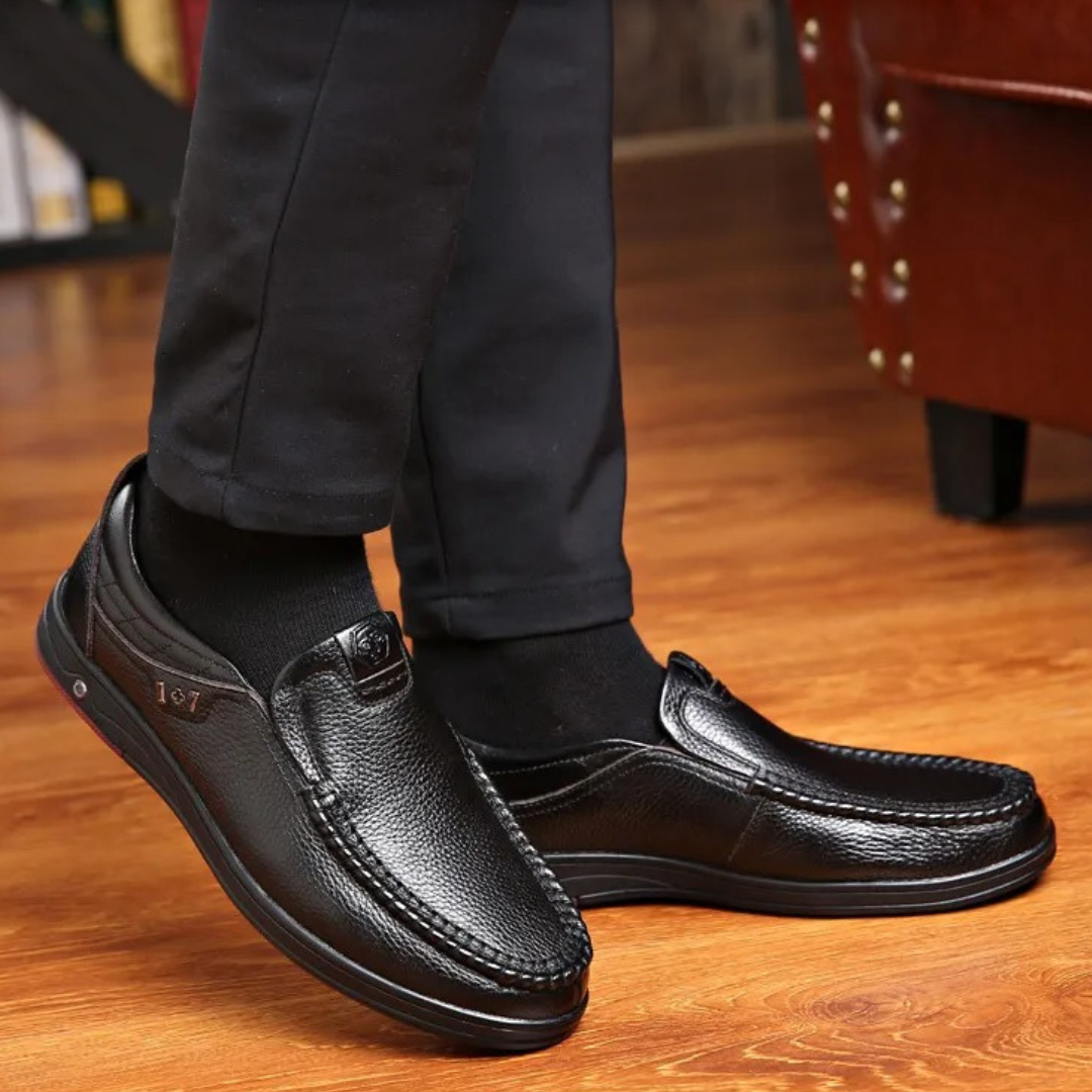 Cláudio® - Mocassins Ortopédicos em Couro ⏐ Edição Premium