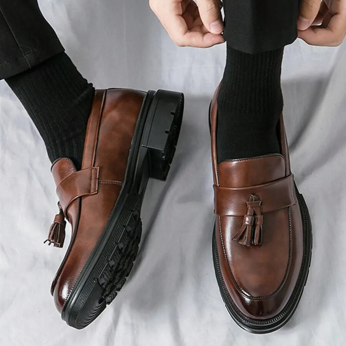 Inácio® - Mocassins Ortopédicos em Couro ⏐ Edição Premium