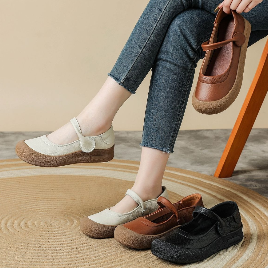 Raquel® – Sapatos Ortopédicos em Pele ⏐ Edição Premium