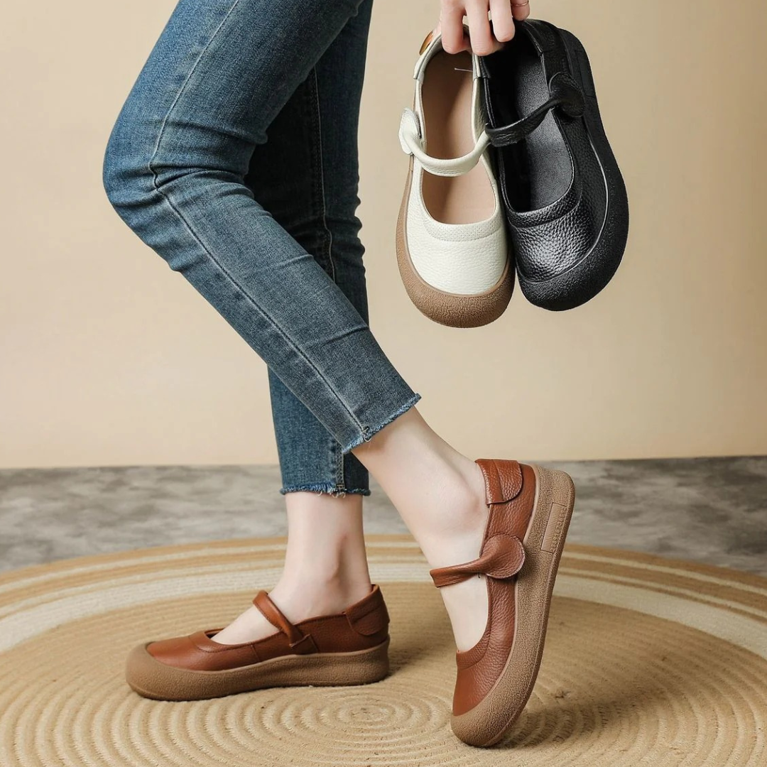Raquel® – Sapatos Ortopédicos em Pele ⏐ Edição Premium