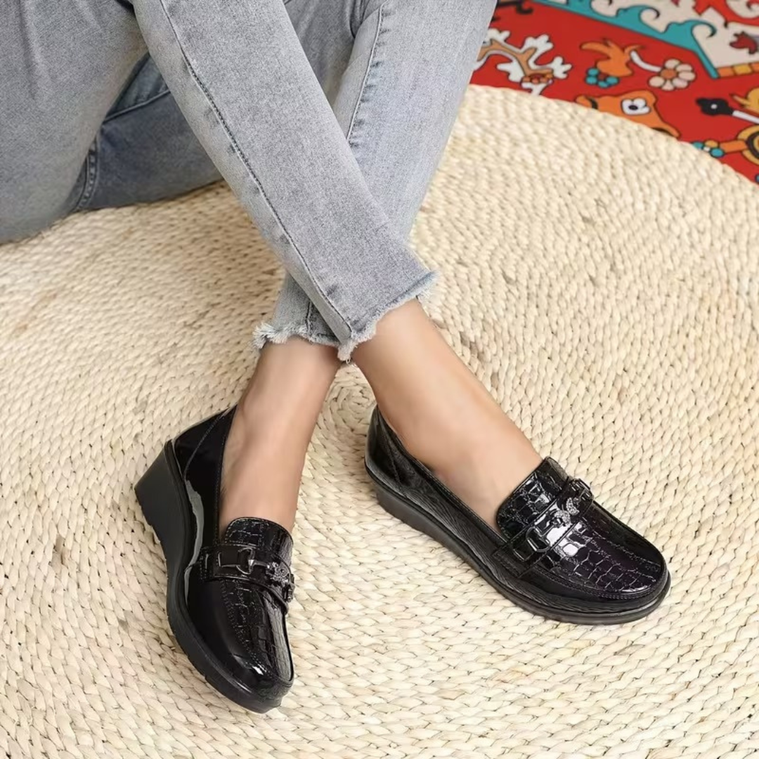 Tatiana® – Mocassins Ortopédicos em Pele ⏐ Edição Premium