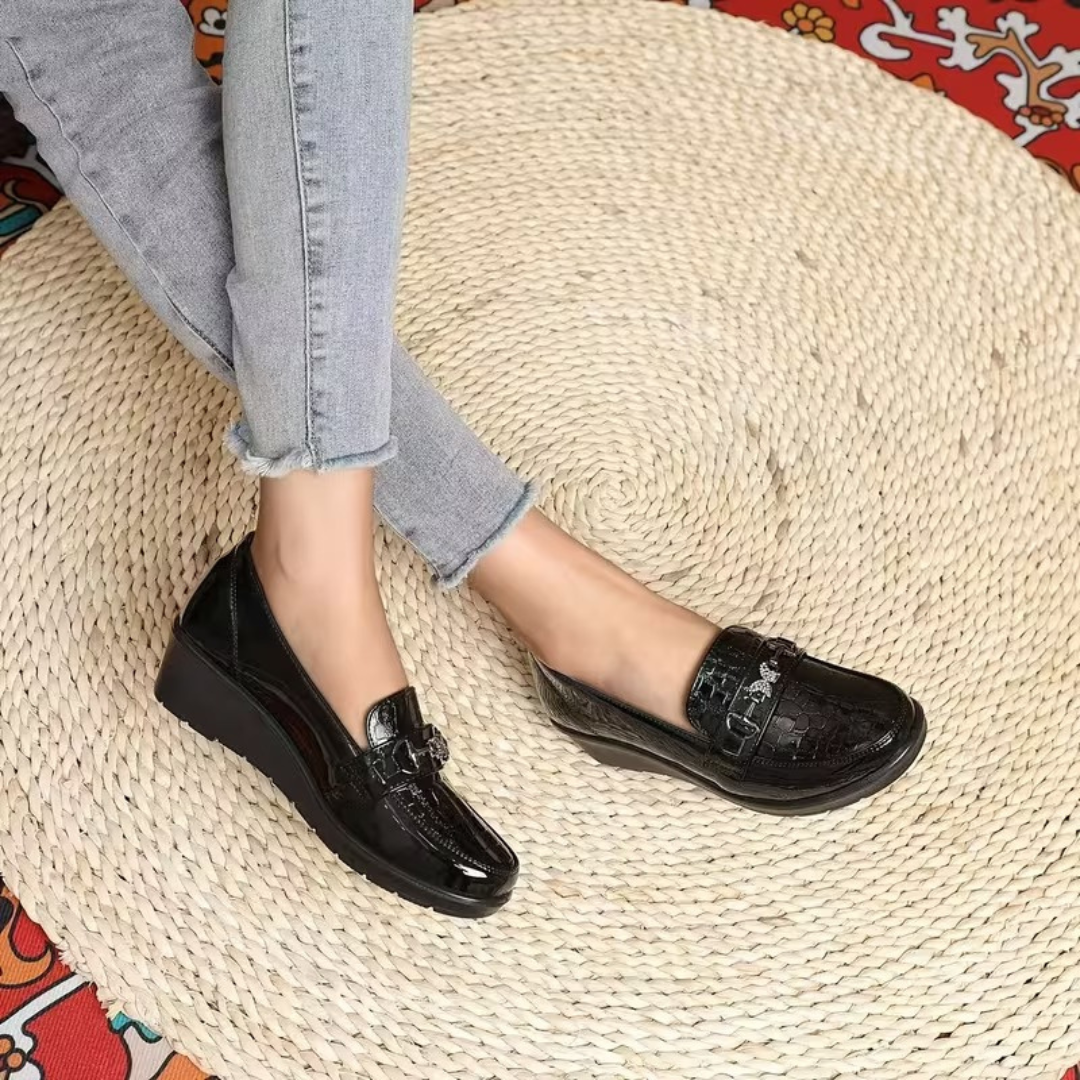 Tatiana® – Mocassins Ortopédicos em Pele ⏐ Edição Premium
