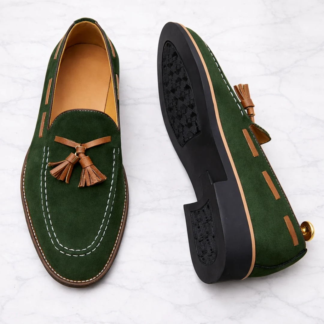 Viriato® - Mocassins Ortopédicos em Camurça ⏐ Edição Premium