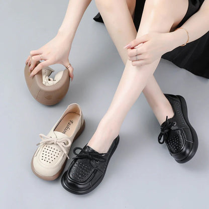 Claudia® – Sapatos Ortopédicos Respiráveis em Couro ⏐ Edição Premium