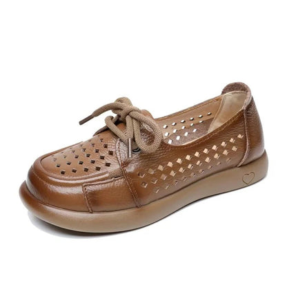 Claudia® – Sapatos Ortopédicos Respiráveis em Couro ⏐ Edição Premium