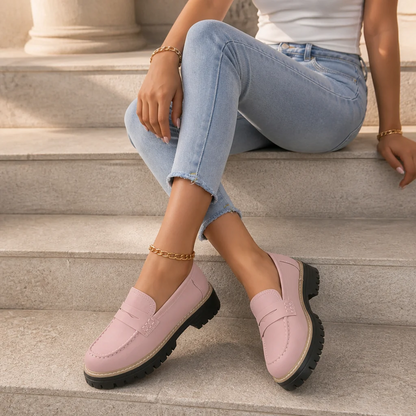 Flavia® - Mocassins Ortopédicos de Couro ⏐ Edição Premium